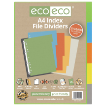 A4 50% Recycled Set 5 Index File Dividers