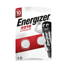 Energizer 2016/CR2016 Lithium Speciality Batteries (Pack of 2)