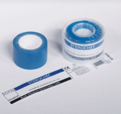 Blue Visually Detectable Waterproof Tape - 2.5cm x 5m