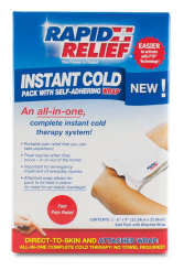 Instant Cold Pack c/w Self Adhering Wrap 5inchx9inch