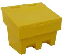 Salt Grit Bin YELLOW Hinged Lid 100 litre capacity Salt Grit Bin YELLOW Hinged Lid 100 litre capacity