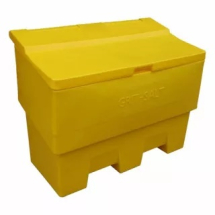 Salt Grit Bin YELLOW Hinged Lid 340 litre capacity Salt Grit Bin YELLOW Hinged Lid 340 litre capacity