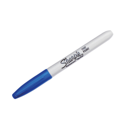Sharpie Blue Permanent Marker Fine (Pack of 12)