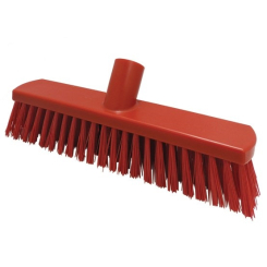 280mm Stiff Sweeping Brush Red - Pack of 12