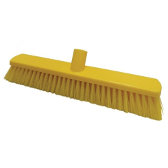 380mm Soft Sweeping Brush Yellow - Pack of 12