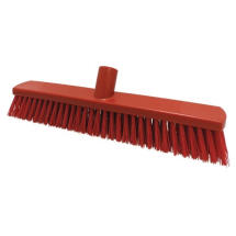 380mm Stiff Sweeping Brush Red - Pack of 12