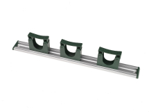 515mm Anod Alum Rail 3 HOLD2 Shovel Hngrs Col ends GREEN