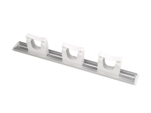 515mm Anod Alum Rail 3 HOLD2 Shovel Hngrs Col ends WHITE