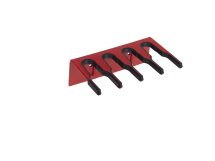 206mm Overmoulded Wall Bracket Hanging System RED