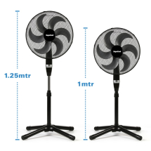 High Velocity Pedestal Fan 16inch Black High Velocity Pedestal Fan 16inch Black