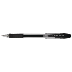 Q-Connect Black Quick Dry Gel Pen (Pack of 12)