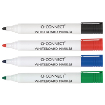 Q-Connect Assorted Dry-Wipe Marker Pens (Pack of 10)