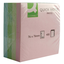 Q-Connect Quick Notes Cube 76 x 76mm Pastel