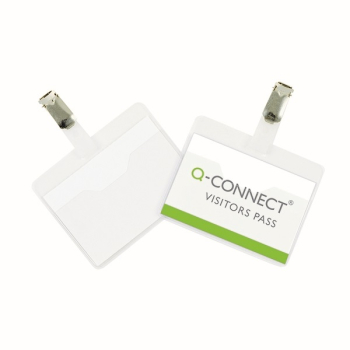 Q-Connect Visitor Badge 60x90mm (Pack of 25)