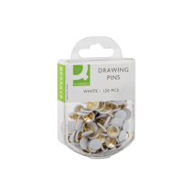 Q-Connect White Drawing Pins (Pack of 1200)