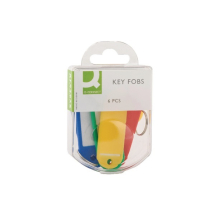 Q-Connect Key Fobs Assorted (Pack of 6)