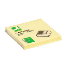 Q-Connect Fanfold Quick Notes 75 x 75mm Yellow (Pack of 12)