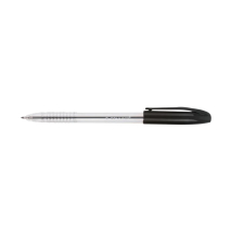 Q-Connect Medium Black Stick Ballpoint Pen (Pack of 20)