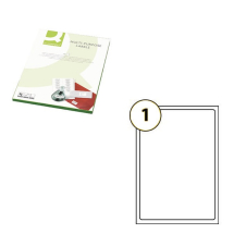 Q CONNECT 210x287mm - 1 Label per Sheet - Pack 100 Sheets