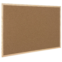 Q-Connect Cork Board Wooden Frame 400x600mm