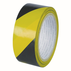 Q-Connect Yellow Black Hazard Tape (Pack of 6)