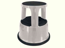 Q CONNECT Metal Step Stool Light Grey Q CONNECT Metal Step Stool Light Grey