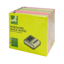 Q-Connect Fanfold Notes Assorted (Pack of 6)