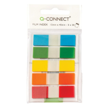 Q-Connect Assorted 1/2 Inch Page Markers (Pack of 130)