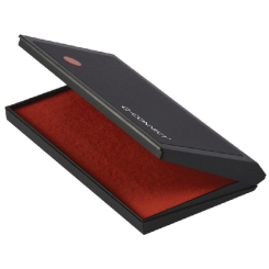 QCONNECT LARGE STAMP PAD METAL CASE RED