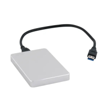 Q-Connect Portable External Hard Drive 1TB with USB Cable Silver
