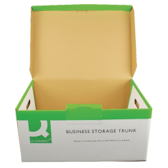Q-Connect White Business Storage Trunk (Pack of 10)