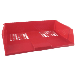 Q-Connect Red Wide Entry Letter Tray