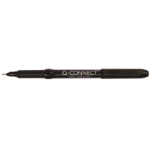 Q-Connect Black 0.4mm Fineliner Pen (Pack of 10) Q-Connect Black 0.4mm Fineliner Pen (Pack of 10)