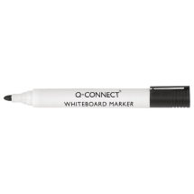 Q-Connect Black Drywipe Marker Pen (Pack of 10)