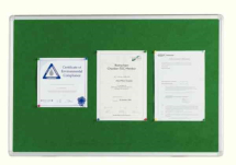 Q-Connect 1200x900mm Aluminium Frame Green Notice Board