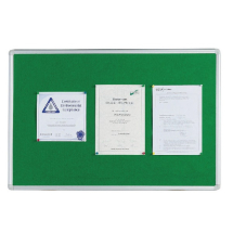 Q-Connect 1800x1200mm Aluminium Frame Green Notice Board