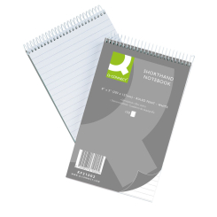 Q-Connect Shorthand Notebook Feint Ruled 203x127mm 300 Pages (Pack of 10)