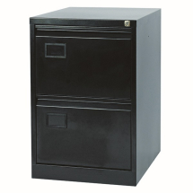 Jemini 2 Drawer Black Filing Cabinet
