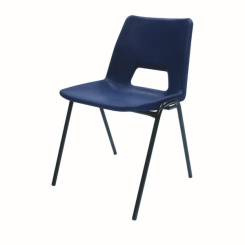 Jemini Polypropylene Stacking Blue Chair