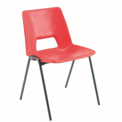 Jemini Polypropylene Stacking Red Chair