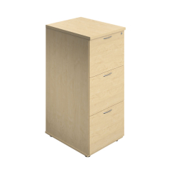 Jemini 3 Drawer Filing Cabinet Maple