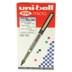 Uni-Ball UB-150 Eye Rollerball Pen Fine Black (Pack of 12)