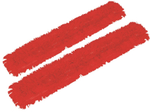 inchVinch Sweeper Heads for 28inch(70cm) Sweeper x pair RED inchVinch Sweeper Heads for 28inch(70cm) Sweeper x pair RED