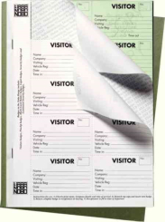 Nobo 25 Page Visitors Badge Slip Book