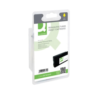 Q-Connect HP 951XL Remanufactured Yellow Inkjet Cartridge High Yield CN048AE Q-Connect HP 951XL Remanufactured Yellow Inkjet Cartridge High Yield CN048AE