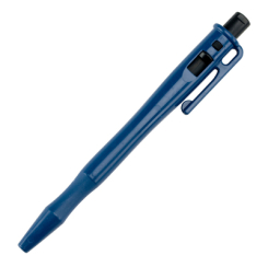 Detectable Pen - Retractable, with pocket clip and lanyard loop, Black Ink, x25