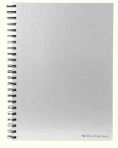 Pukka Pad Wirebound A4 Notebook Feint Ruled With Margin 160 Pages Silver (Pack of 5)