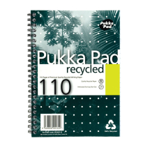 Pukka Pad Recycled Ruled Wirebound Notebook 110 Pages A5 (Pack of 3)