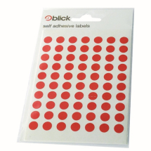 Blick Red Coloured Labels in Bags (Pack of 20) RS00325