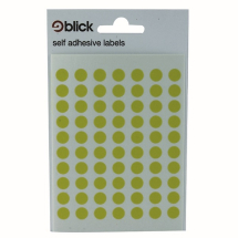 Blick Yellow Coloured Labels in Bags (Pack of 20) RS00345